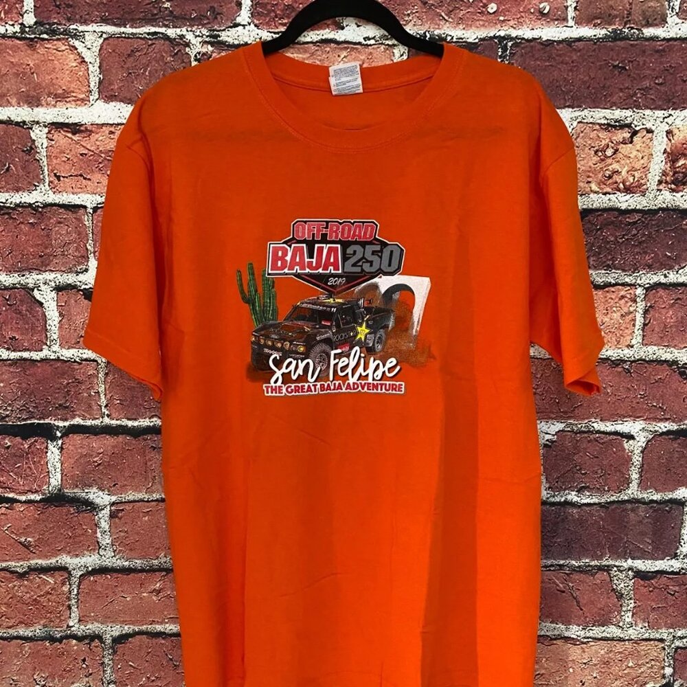 Racing Shirt Men L Off-Road Baja 250 2019 San Filipe The Great Baja Adventure